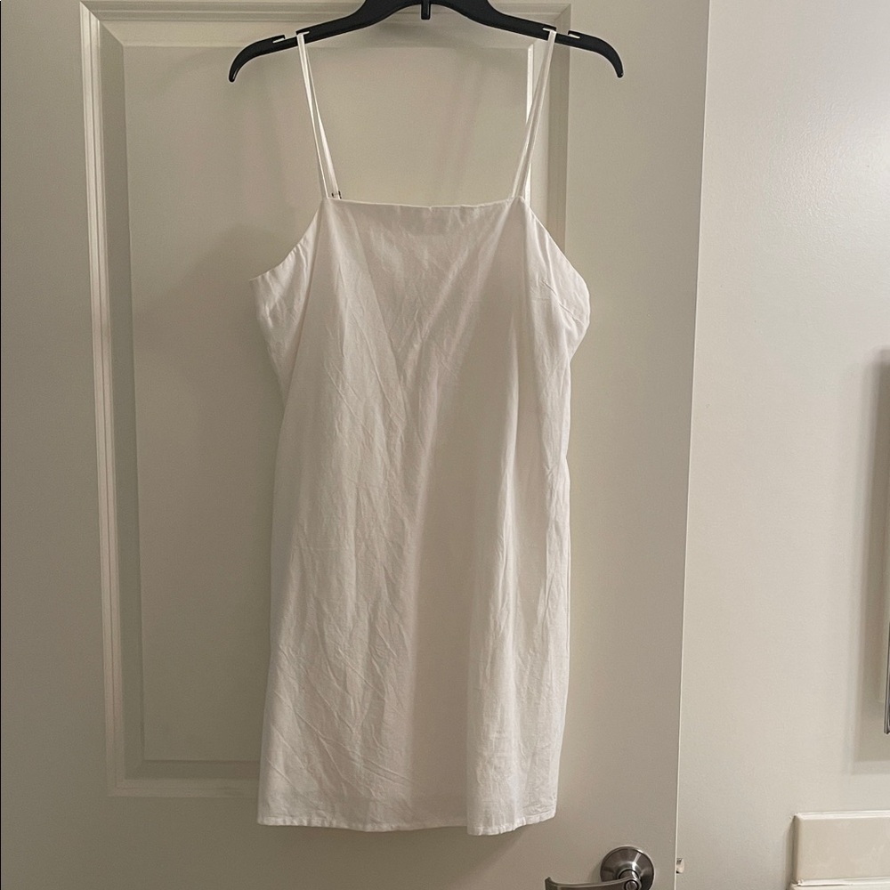 Japna White Mini Slip Dress